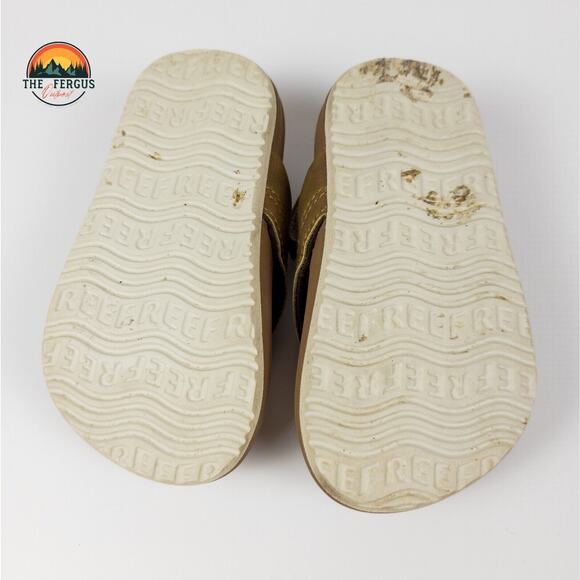 Reef Lil Cushion Phantom Back Strap Flip Flop Sandals Toddler Size 6 - Picture 13 of 14